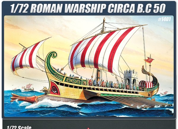Academy 14207 NAVIRE DE GUERRE ROMAIN CIRCA 50 AV. J.-C. (1/72)