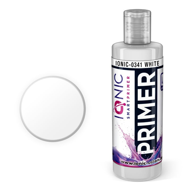 AMMO of Mig Jimenez IONIC-0341 IONIC Smart Primer White (60 mL)