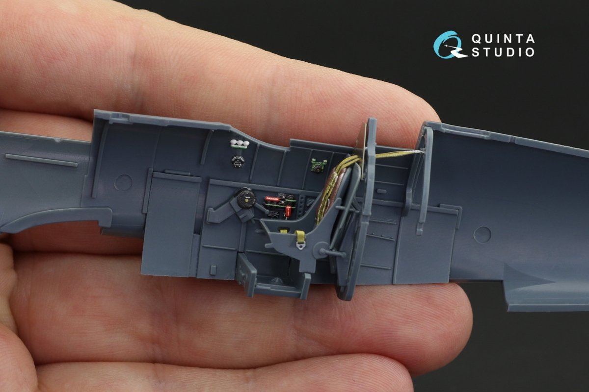 Quinta Studio QD48120 Spitfire Mk.VIII 3D-Printed &amp;amp; colored Interior on decal paper (Eduard) 1/48 – image 9