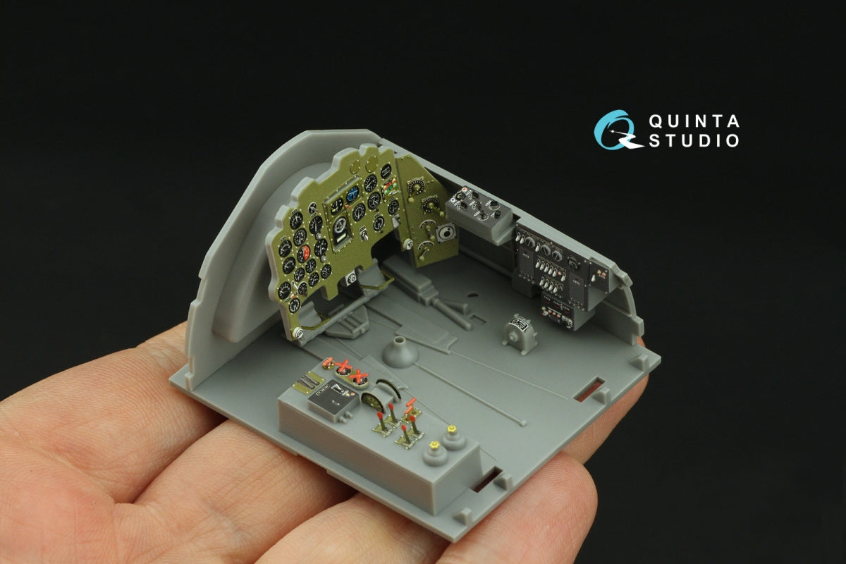Quinta Studio QD32238 Mitsubishi J2M3/5/6 Raiden 3D-Printed coloured Interior on decal paper (Hasegawa) 1/32 – immagine 5