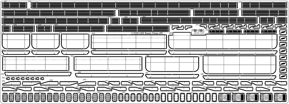 Pontos 35006F1 USS CV-9 Essex 1943 Detail Up Set 1/350 – Bild 20