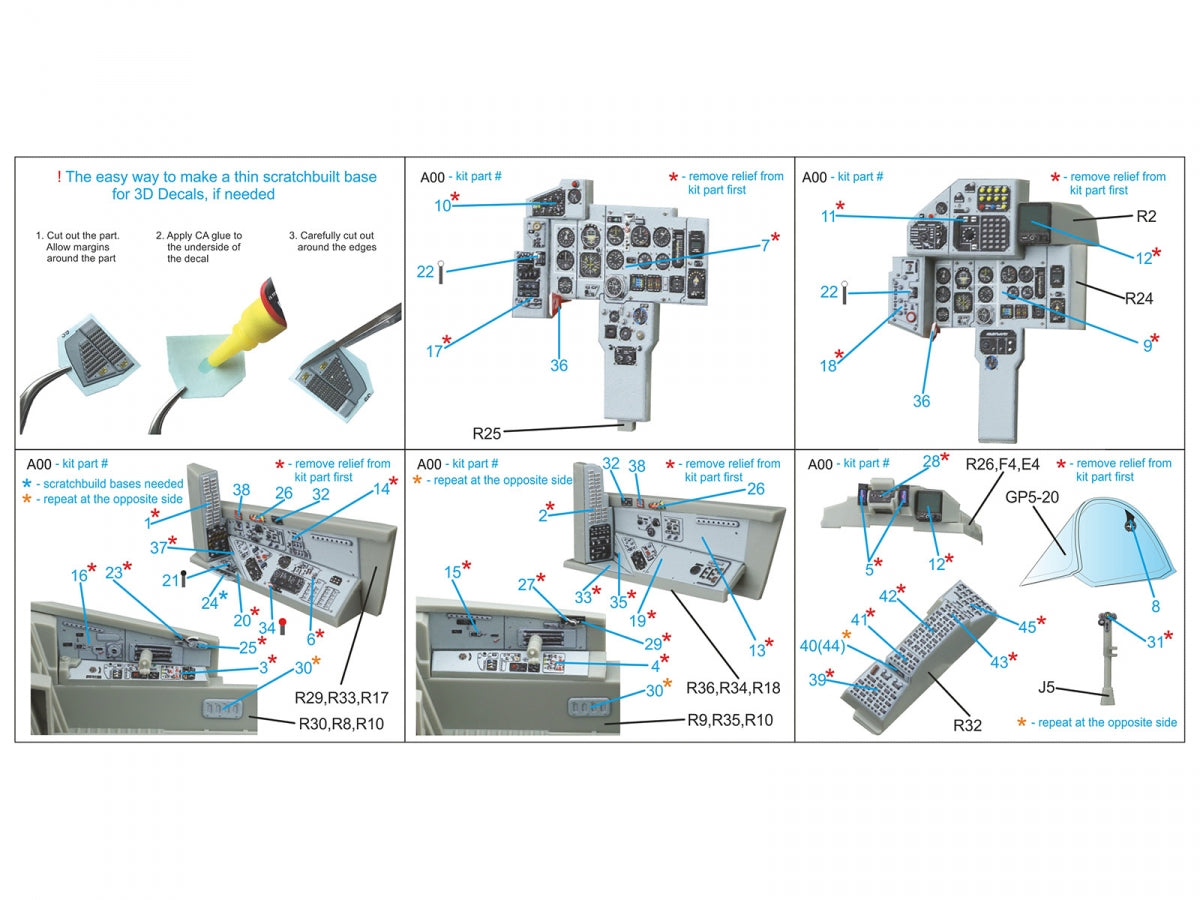 Quinta Studio QDS-32227 MiG-29UB 3D-Printed &amp;amp; coloured Interior (Trumpeter) (Small version) 1/32 – Bild 2