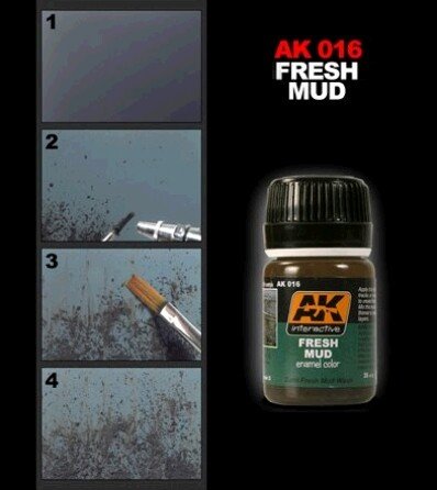 AK Interactive AK016 Fresh Mud 35ml – immagine 2
