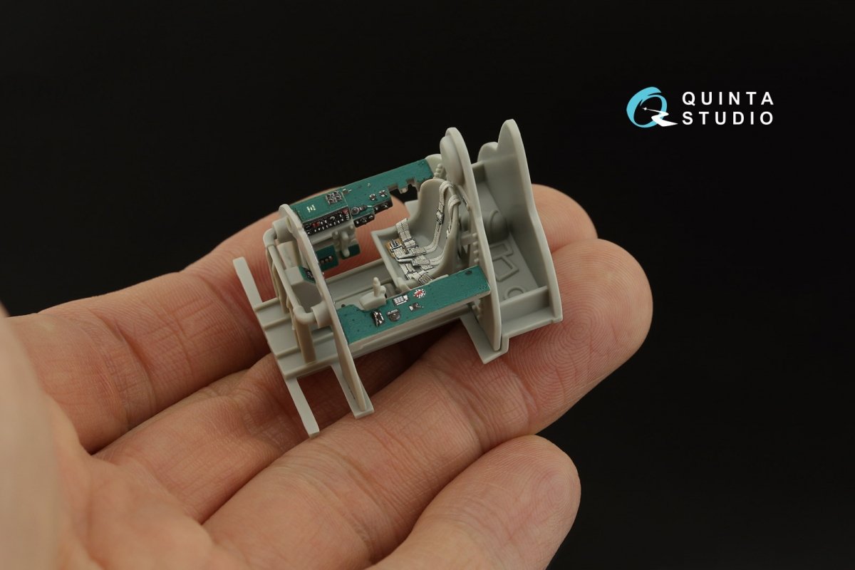 Intérieur imprimé en 3D et coloré sur papier décalcomanie Quinta Studio QD48318 F4F-3 (Hobby Boss) à l&amp;#39;échelle 1/48 – image 11