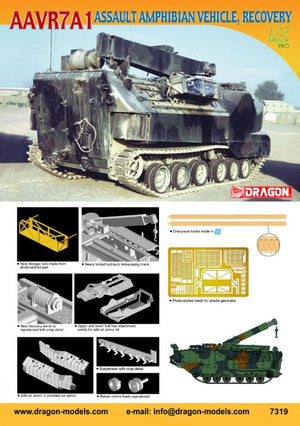 Dragon 7319 AAVR7A1 Assault Amphibian Vehicle, Recovery 1/72 – zdjęcie 2