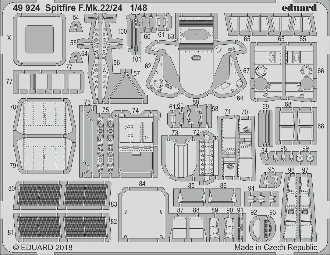 Eduard 49924 Spitfire F. Mk.22/24 AIRFIX 1/48 – image 2