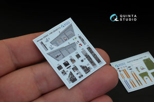 Quinta Studio QD48113 Mirage 2000C 3D-Printed &amp;amp; coloured Interior on decal paper (for Kinetic kit) 1/48 – immagine 3