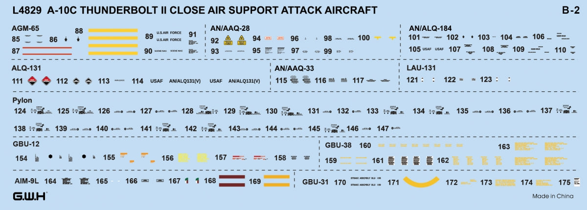 Great Wall Hobby L4829 A-10C THUNDERBOLT II 1/48 – immagine 7