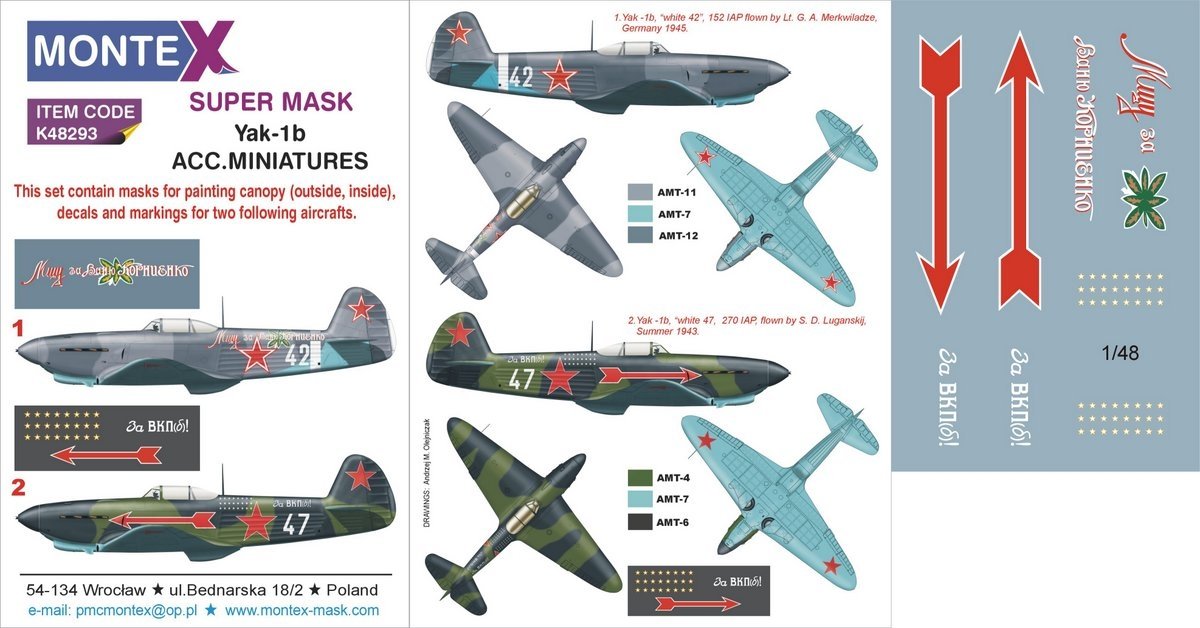 Montex K48293 Yak-1b 1/48