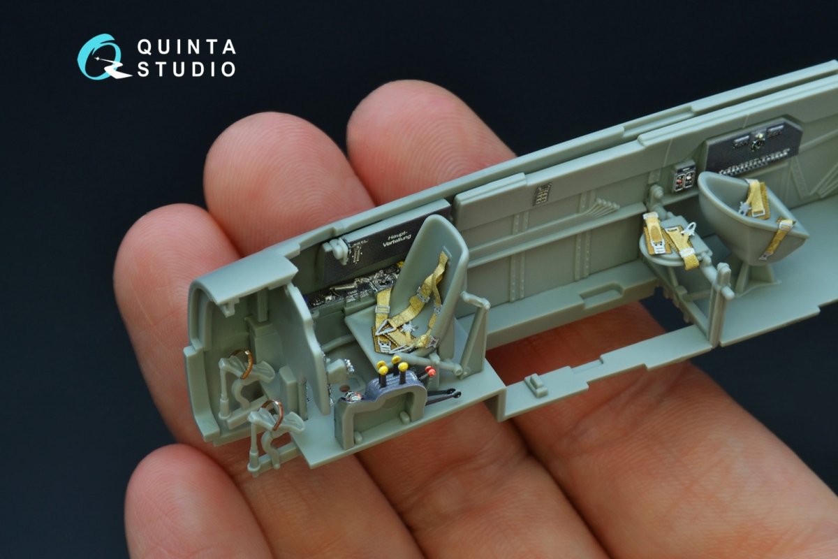 Quinta Studio QD48192 Bf 110C/D 3D-Printed &amp;amp; coloured Interior on decal paper (for Cyber-hobby kit) 1/48 – immagine 2