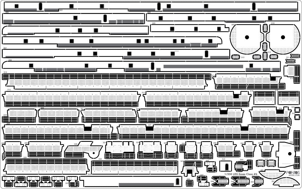 Pontos 35004F1 USS CV-10 Yorktown 1944 Detail Up Set 1/350 – immagine 17