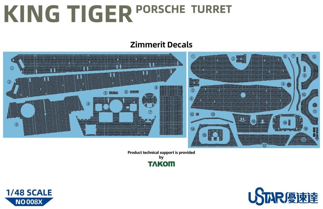 Suyata NO-008 King Tiger Porsche Turret With Full Interior 1/48 – Bild 6
