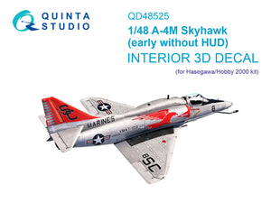 Intérieur imprimé en 3D et coloré sur papier décalcomanie Quinta Studio QD48525 A-4M (première génération) (Hasegawa/Hobby2000) 1/48
