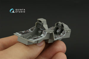 Quinta Studio QDS-48419 F-16D block 40 3D-Printed &amp;amp; coloured Interior on decal paper (Kinetic 2022 tool) (Small version) 1/48 – Bild 12