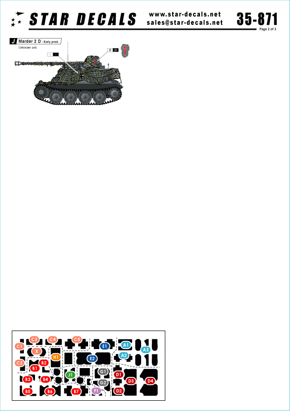 Star Decals 35-871 Panzerjager Marder IID 1/35 – Bild 2