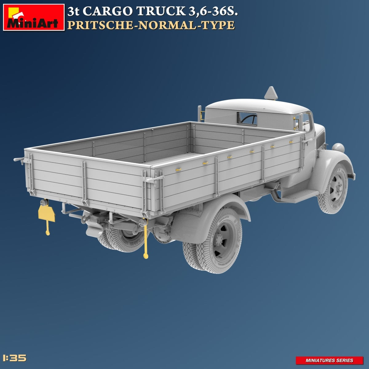 MiniArt 38079 3t CARGO TRUCK 3,6-36S. PRITSCHE-NORMAL-TYPE 1/35 – immagine 4