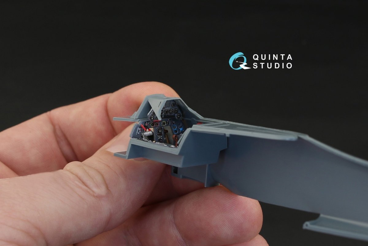 Quinta Studio QD48128 Fw 190 A-8/A-9 (R11) 3D-Printed &amp;amp; coloured Interior on decal paper (for Eduard kit) 1/48 – immagine 3
