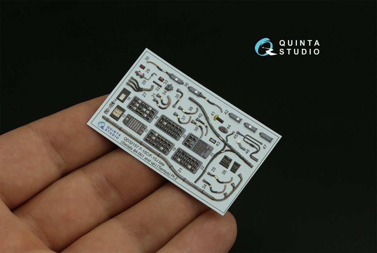 Quinta Studio QD32157 F-15C Late/F-15J late 3D-Printed &amp;amp; coloured Interior on decal paper (Tamiya) 1/32 – Bild 4