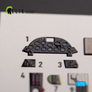 KELIK K72155 F4U-1A Corsair - interior 3D decals for Tamiya kit 1/72 – immagine 2