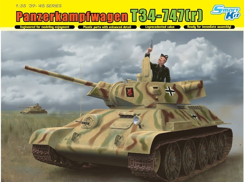 Dragon 6449 Panzerkampfwagen T34-747(r) 1/35