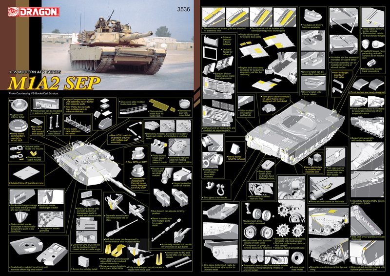 Dragon 3536 M1A2 SEP 1/35 – imagen 2