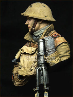 Young Miniatures YM1875 British LEWIS Gunner WWI 1/10 – Bild 5