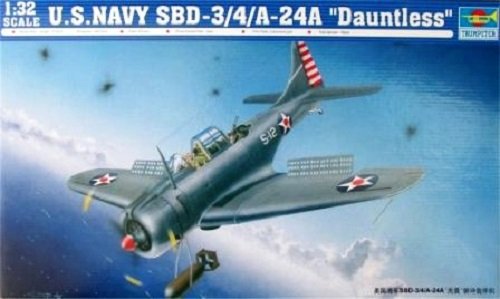 Trumpeter 02242 SBD-3/4/A-24A Dauntless Aircraft 1/32