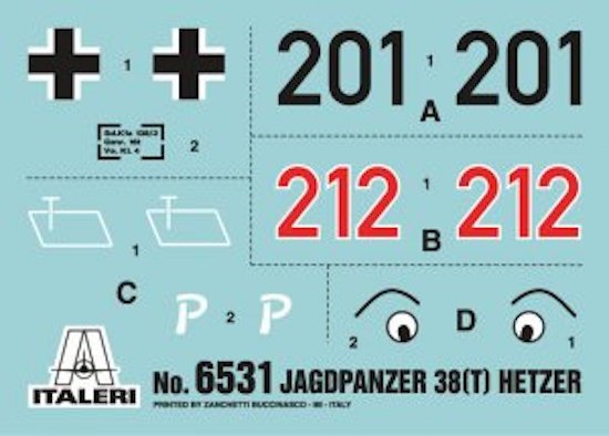 Italeri 6531 JAGDPANZER 38(t) HETZER 1/35 – image 8