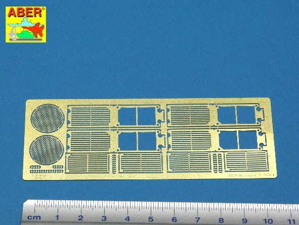 Aber 35G26 Grilles for german tank Standardpanzer E-75 or E-50 1/35 – immagine 2