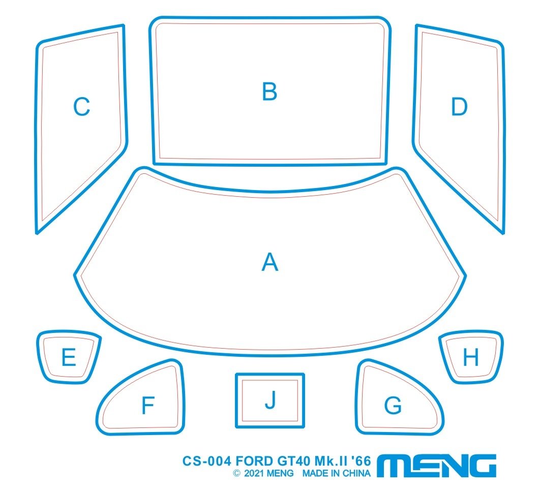 Meng Model CS-004 Ford GT40 Mk.II 1/24 – imagen 12