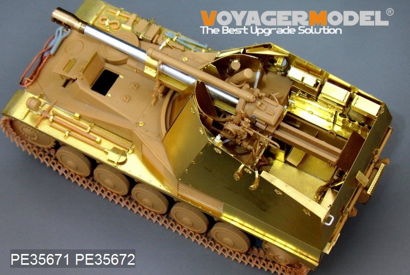 Voyager Model PE35672 WWII German self-propelled howitzer Wespe Fenders and Amour Plate (For TAMIYA 35200) 1/35 – immagine 3