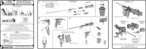 Master GM-35-070 Browning M2HB .50 cal (12,7mm) - z mocowaniem do niszczyciela czołgów M10 (kołyska D70627 z małą skrzynką amunicyjną D68375) 1/35 – immagine 12