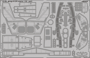 Eduard 32403 Mirage III E/ R exterior ITALERI 1/32