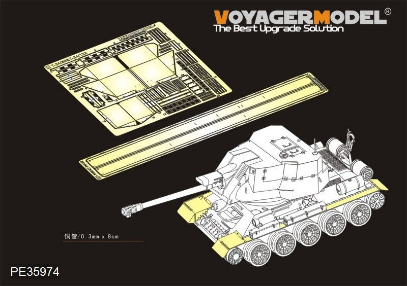 Garde-boues Voyager modèle PE35974 T-34/85 et T-34/122 pour RFM 5013 1/35