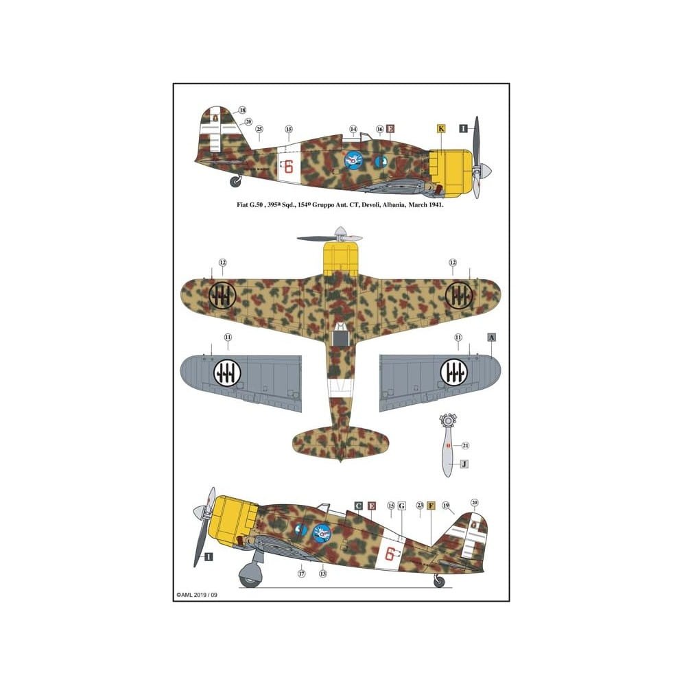 AML 72056F Fiat G.50 bis - Limited Edition 1/72 – Bild 2