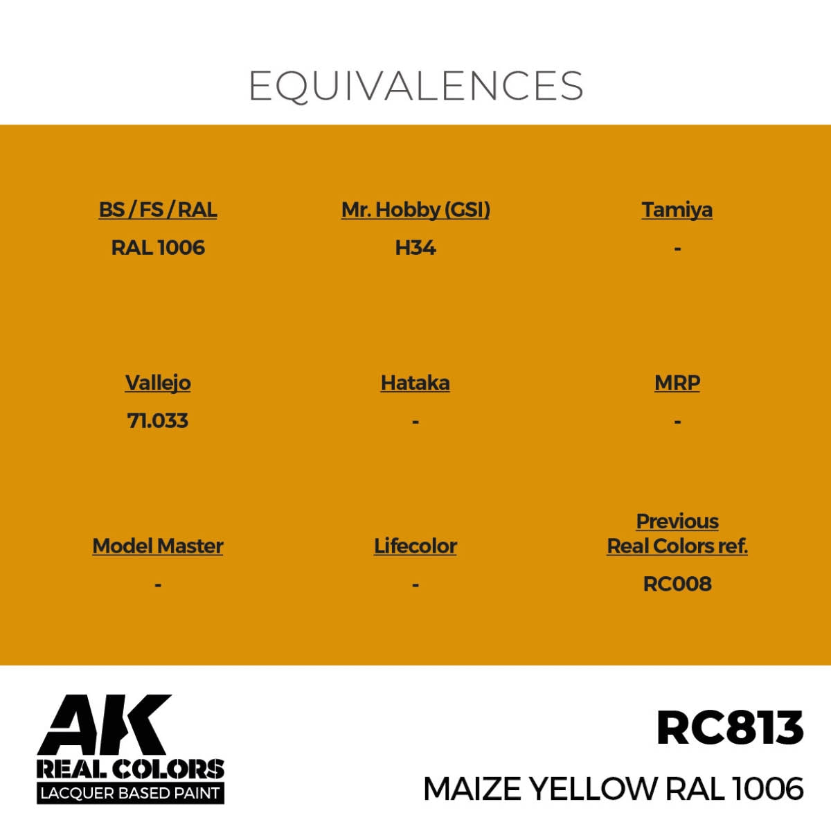 AK Interactive RC813 Maize Yellow RAL 1006 17 ml – immagine 3