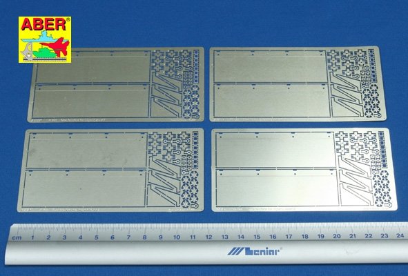 Aber 16006 Side fenders for Tiger I, Ausf.E 1/16 – immagine 2
