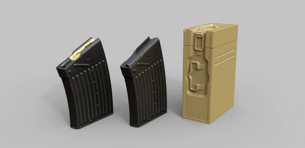 EUREKA XXL E-043 2 cm FlaK38 ammo boxes and magazines 1/35 – Bild 3