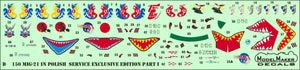 ModelMaker Decals D48150 MiG-21 in Polish service Exclusive edition part I 1/48 – immagine 4