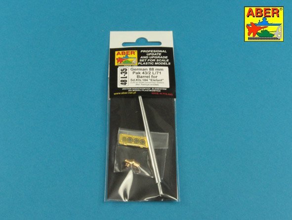 Aber 48L-35 German 88mm Pak 43/2 L/71 barrel for Sd.Kfz.184 Elefant 1/48 – zdjęcie 4