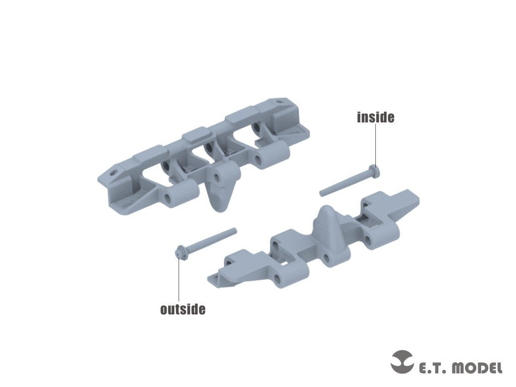 E.T. Model P35-080 WWII German Tiger（P）Workable Track ( 3D Printed ) 1/35 – immagine 2