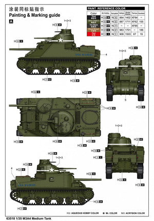 I Love Kit 63518 M3A4 Medium Tank 1/35 – image 4