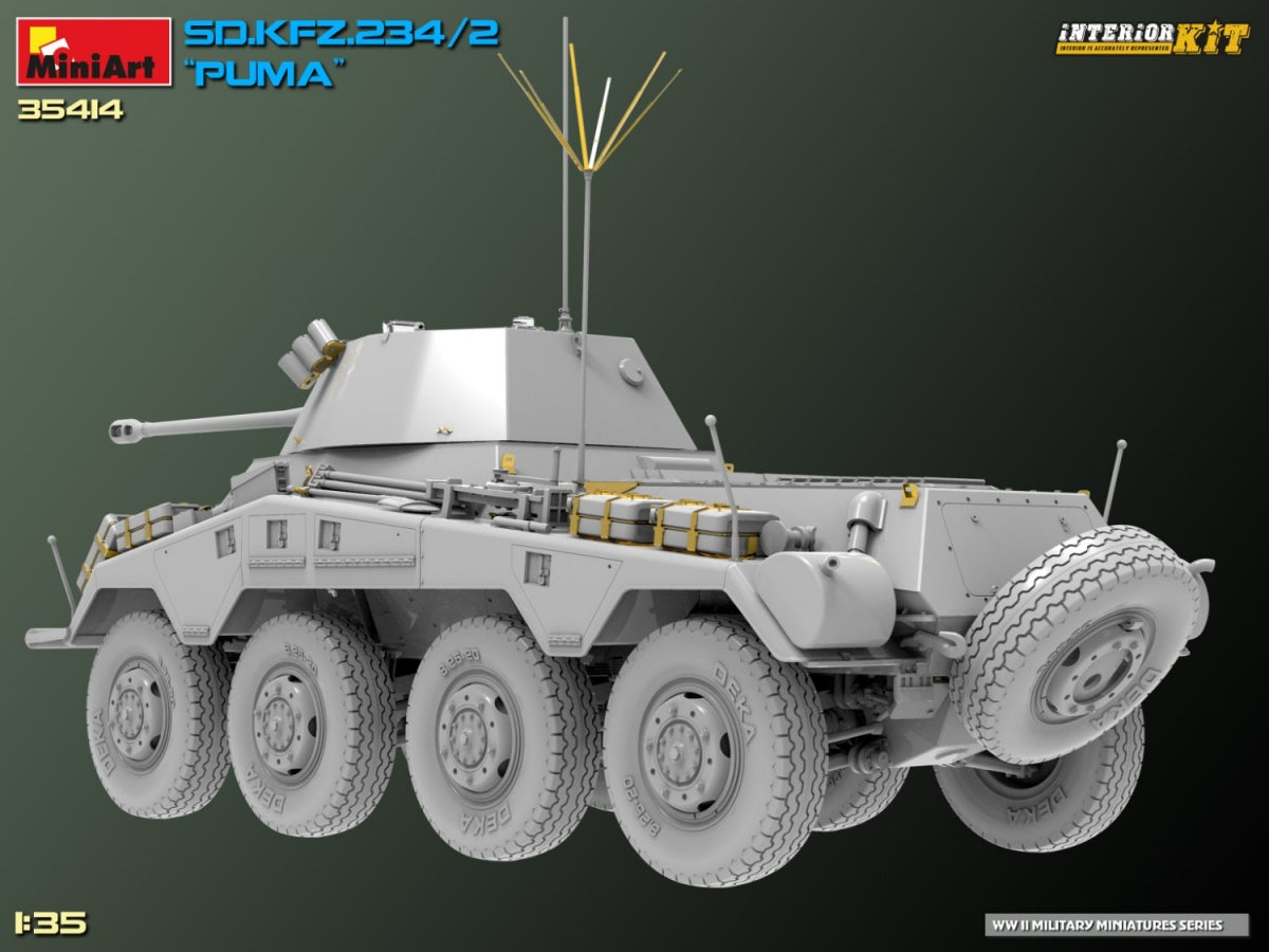 MiniArt 35414 Sd.Kfz. 234/2 PUMA. INTERIOR KIT 1/35 – immagine 12