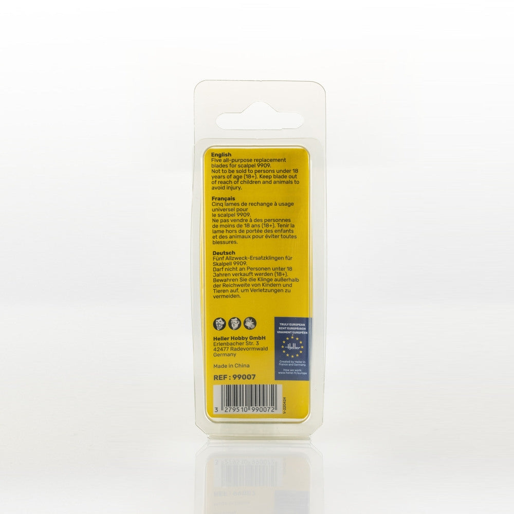 Lames de rechange universelles Heller 99007 pour scalpel (5 pièces)  – image 3