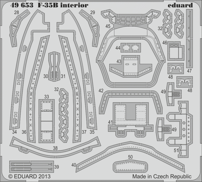 Eduard 49653 F-35B interior SA KITTY HAWK 1/48 – image 2