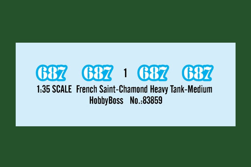 Hobby Boss 83859 French Saint Chamond Heavy Tank Medium – immagine 3