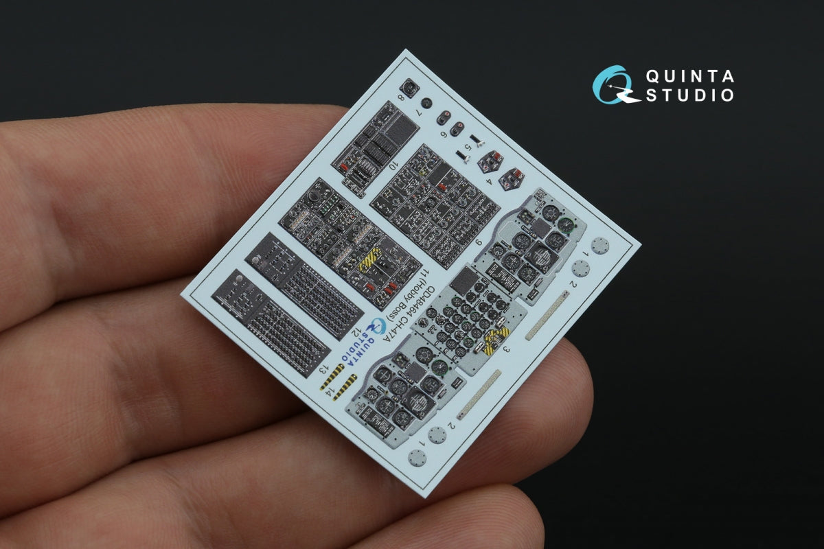 Quinta Studio QD48464 CH-47A 3D-Printed coloured Interior on decal paper (HobbyBoss) 1/48 – Bild 6