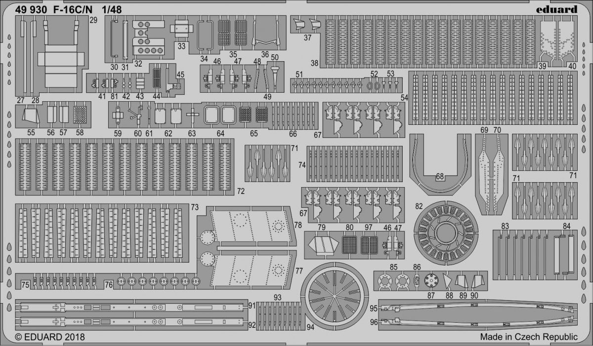 Eduard 49930 F-16C/N TAMIYA 1/48