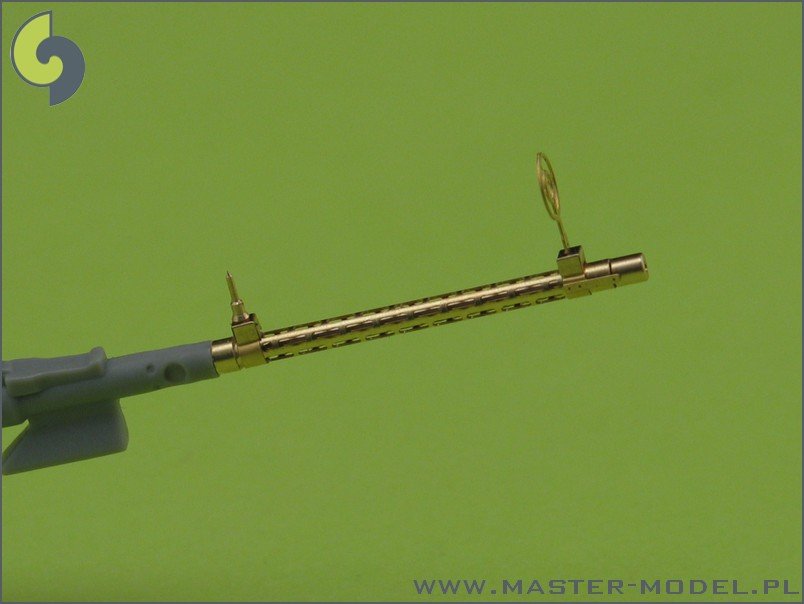 Master AM-32-013 Mitrailleuse d&amp;#39;avion allemande MG 15 - canons tournés et viseurs photogravés (2 pièces) (1/32)  – image 3