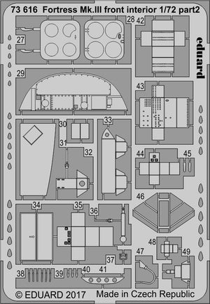 Eduard 73616 Fortress Mk. III front interior AIRFIX 1/72 – Bild 2